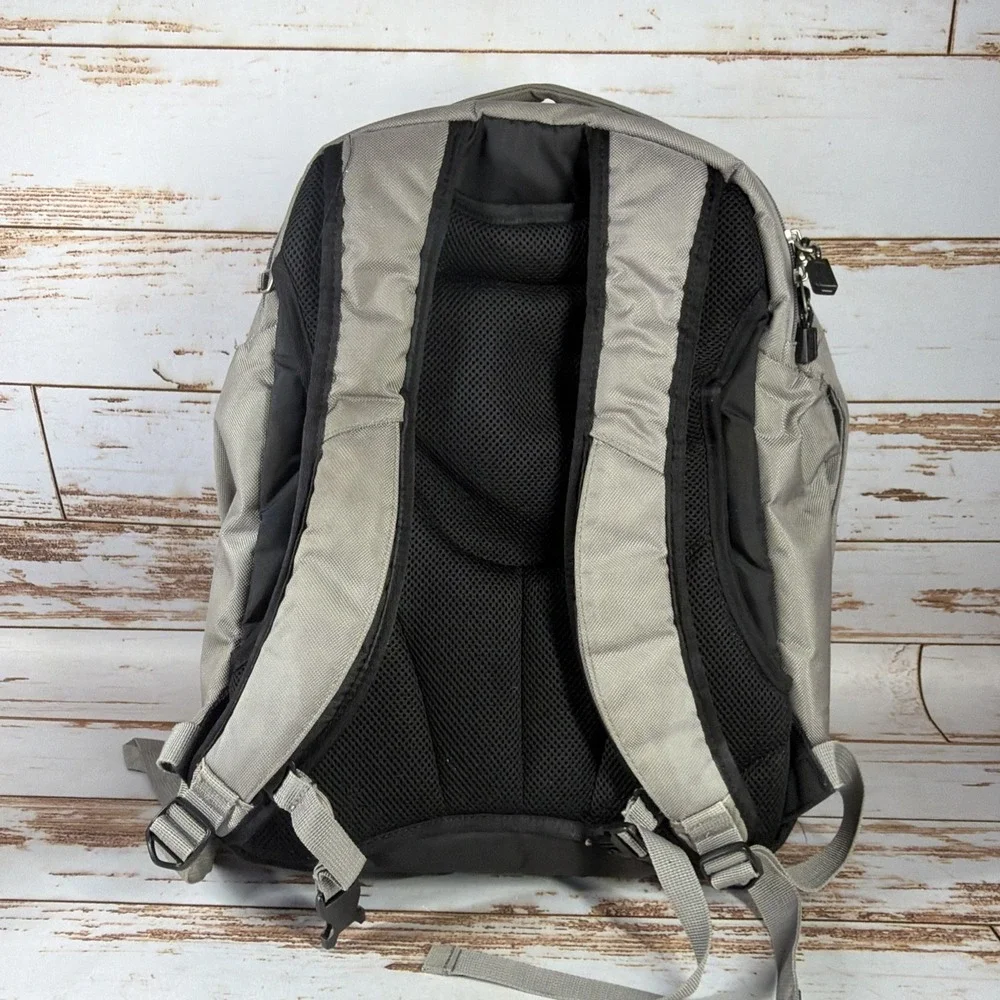 eBags TLS Workstation Travel Laptop Backpack Gray Commuter Bag Carry On Pockets